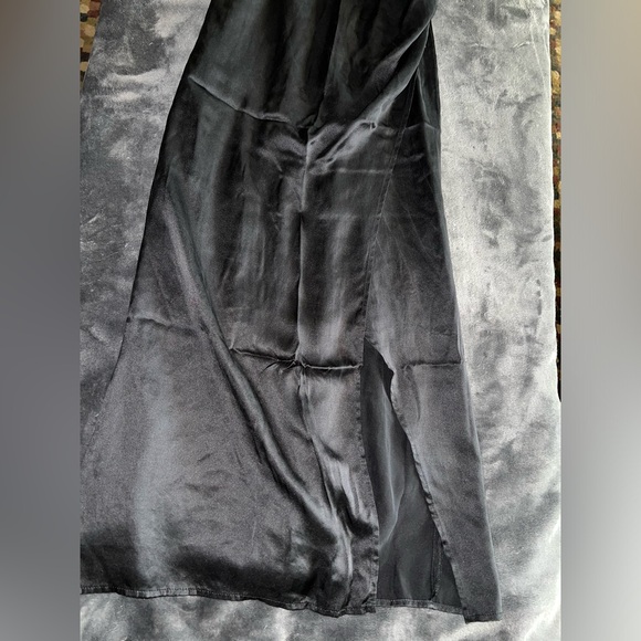 Reformation Marguerite Silk Dress in Black Size 2 - Picture 11 of 15